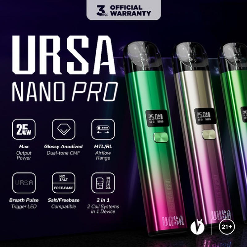 Ursa Nano Pro 25w Pod Kit By Lost Vape